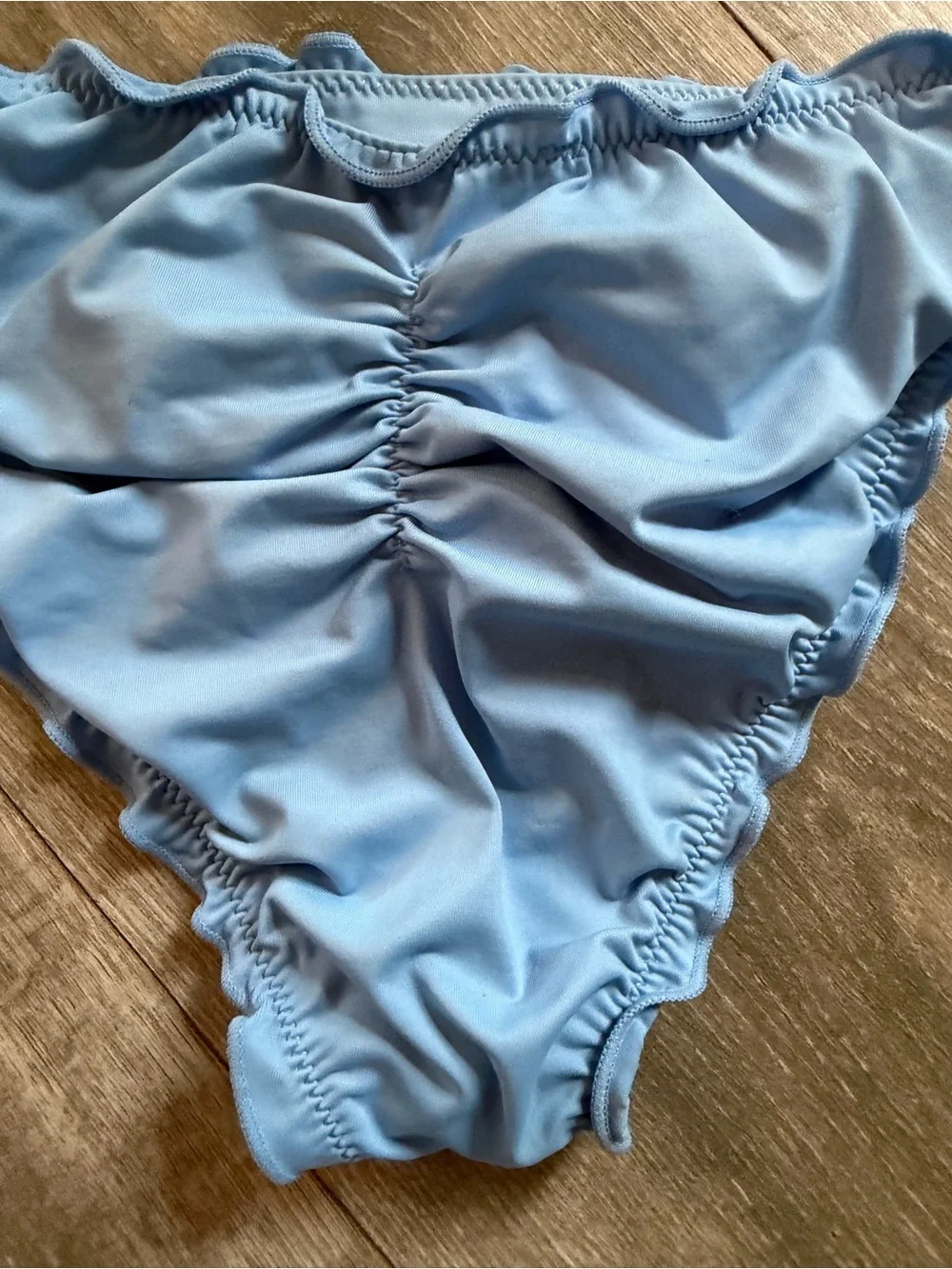 Frankie’s Bikinis Cheeky Colby Bottom in Chambray. Size XS. NWOT!